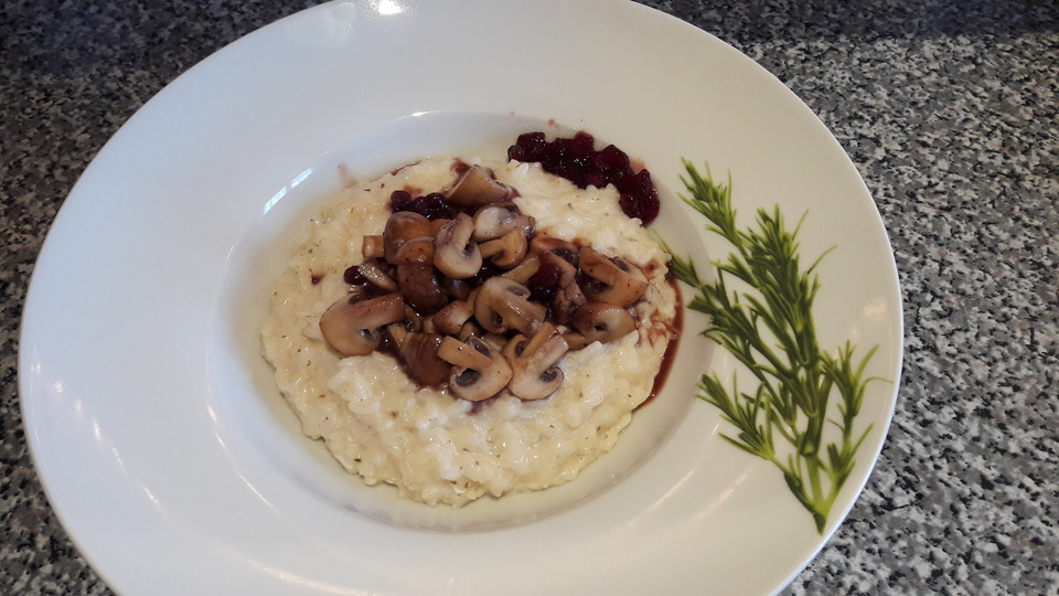 Risotto mit Ziegenkäse und Pfifferlingen von chica* | Chefkoch.de