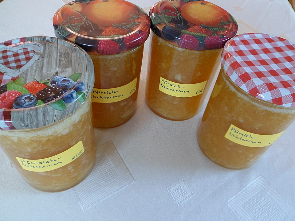 Pfirsich-Nektarinen-Marmelade - Ein gutes Rezept | Chefkoch.de