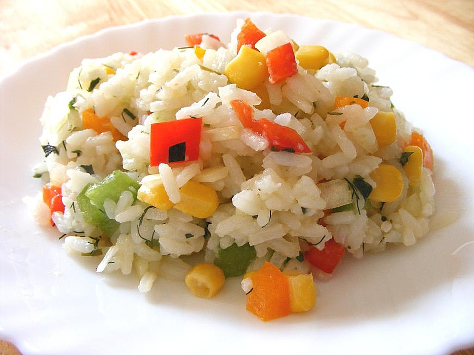 Reissalat Mit Mandarinen Schinken Und Paprika - Rezepte Suchen