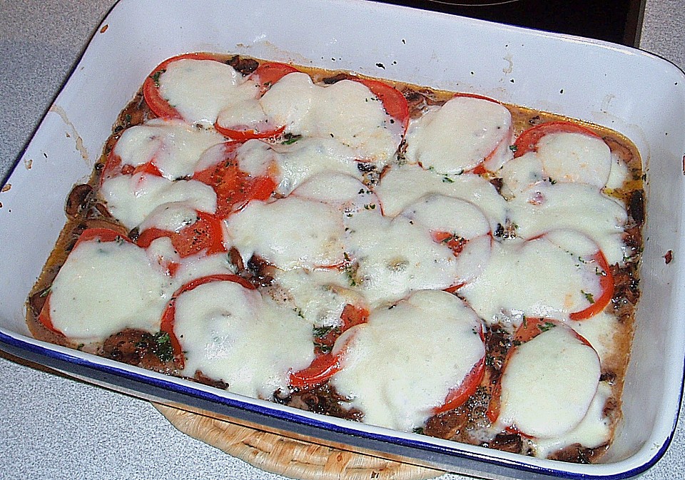 Gratinierte Champignons mit Mozzarella von naschkatze65 | Chefkoch.de