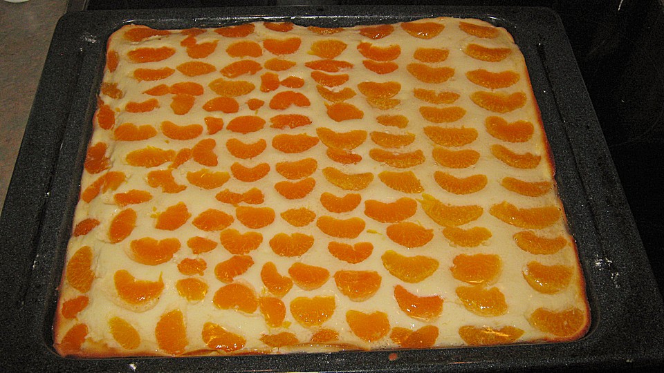 mandarinen quark kuchen blechkuchen