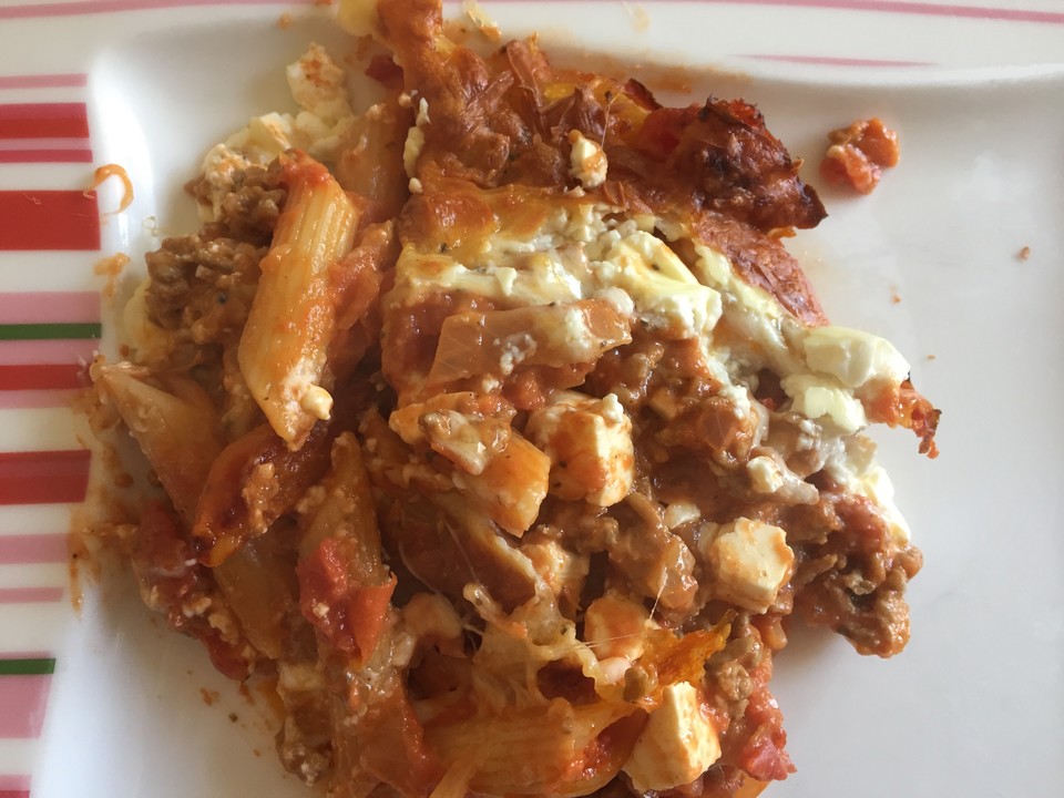 Penne-Tomaten-Hackfleisch Auflauf von RocknRose242 | Chefkoch.de