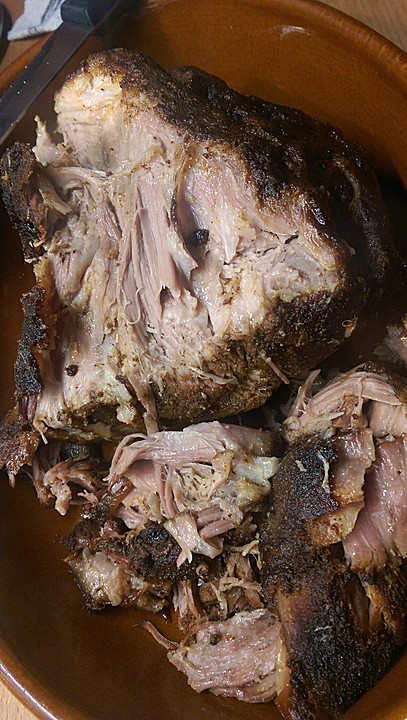 Pulled Pork, zarter Schweinebraten aus dem Ofen - fast original, nur ...