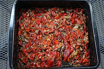 Ofengemüse mit Aubergine und Paprika