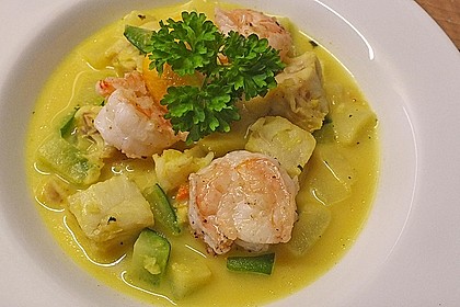 Curry-Fischsuppe