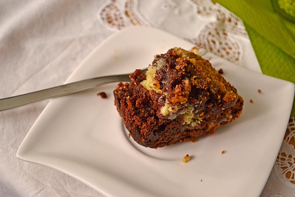 Schokoladenbrownies mit Frischkäse-Walnuss-Topping von Damaris16