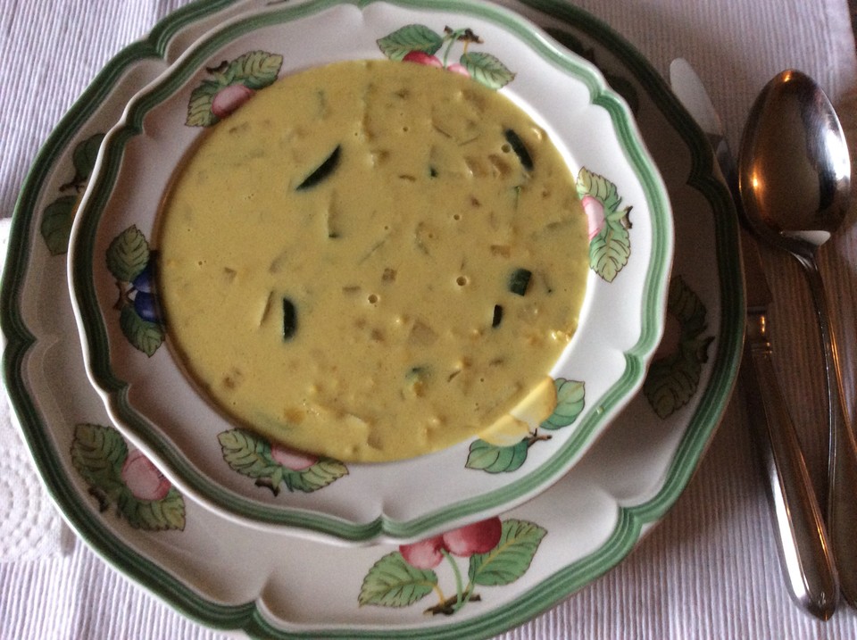 Zucchini-Linsensuppe mit Kokos (Rezept mit Bild) von Vegan-Lady ...