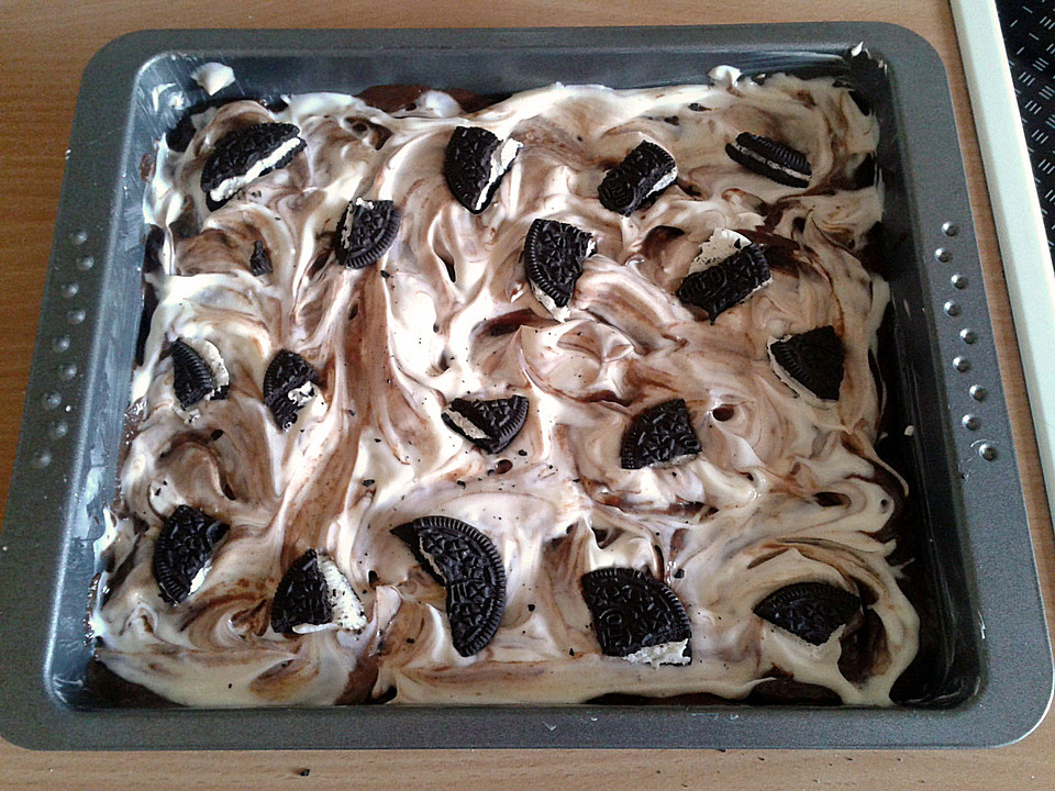 Oreo Cream Cheese Brownies Ein sehr schönes Rezept Chefkoch.de