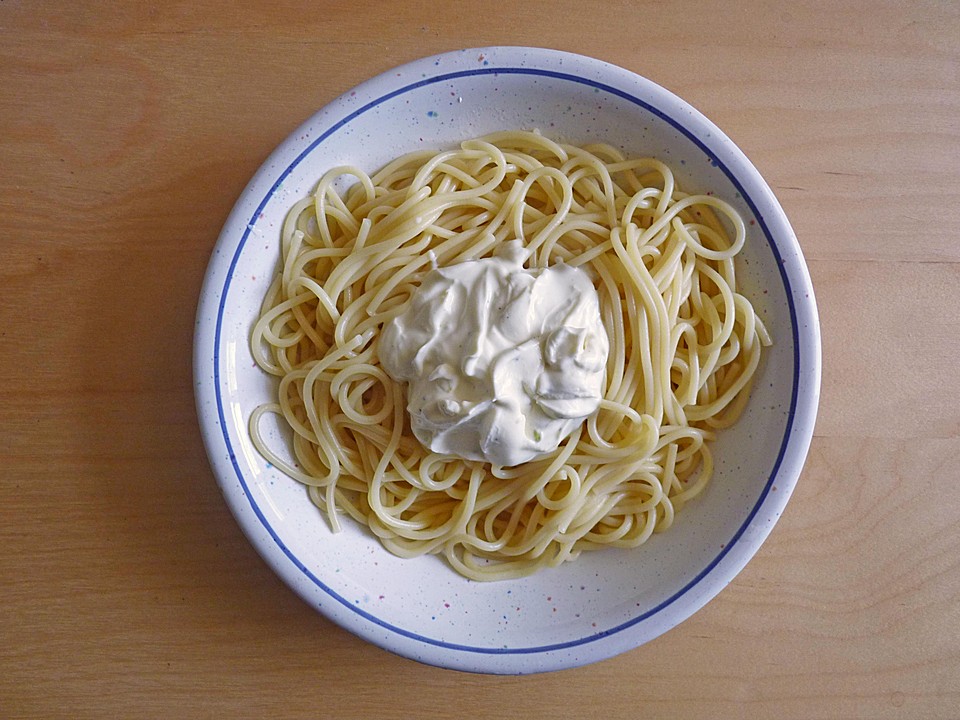 Spaghetti mit Knoblauch-Frischkäse von special_k1848 | Chefkoch.de