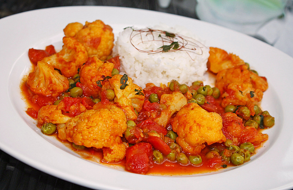 Blumenkohlcurry Rezept - Blumenkohlcurry Vom Blech