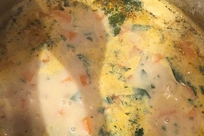 Zwiebel-Knoblauch-Karotten-Kartoffel-Champignon Suppe 3