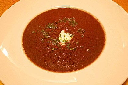 Zwiebel-Knoblauch-Karotten-Kartoffel-Champignon Suppe 1