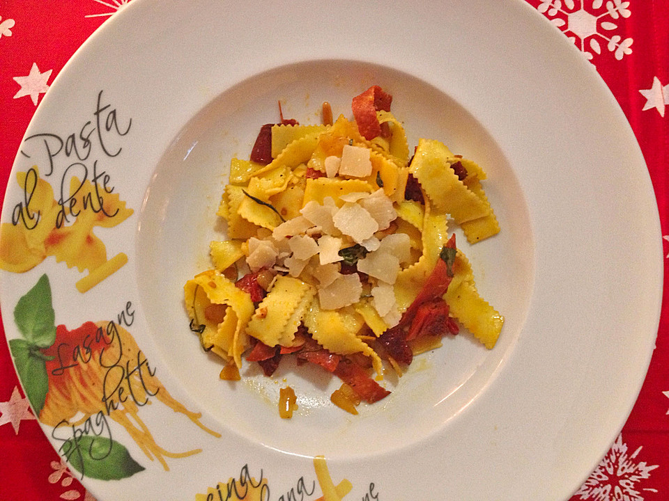 Tagliatelle e Salami con Parmesan von Madame_Mimm | Chefkoch.de