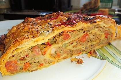 Hackfleisch-Blätterteig-Strudel 3