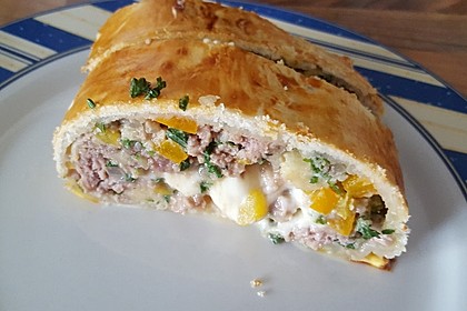 Hackfleisch-Blätterteig-Strudel 5