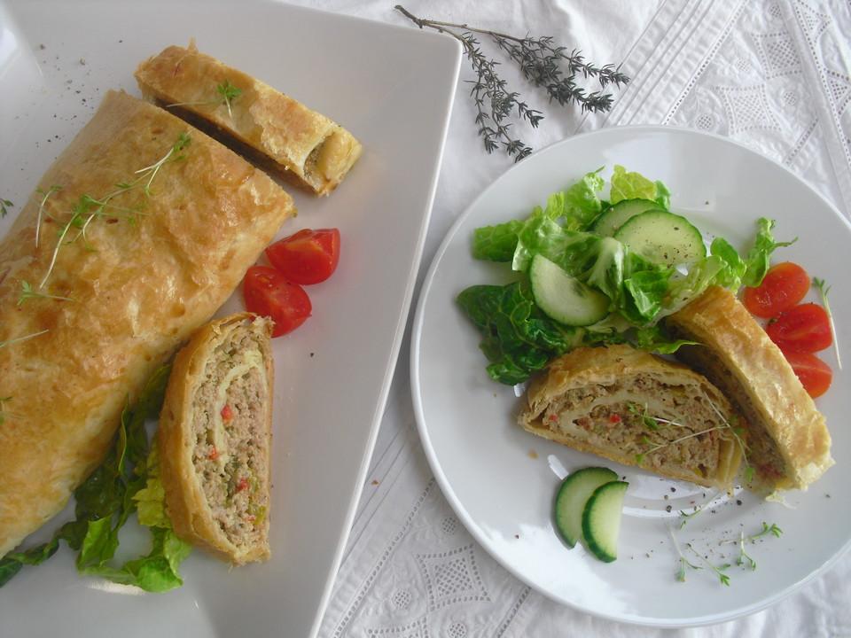 Hackfleisch-Blätterteig-Strudel von renimo | Chefkoch.de