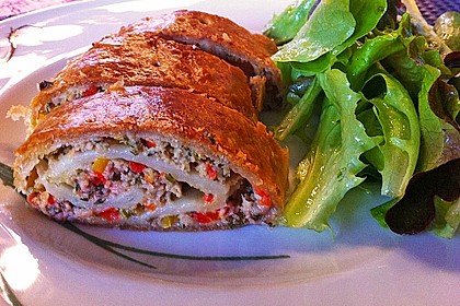 Hackfleisch-Blätterteig-Strudel 6