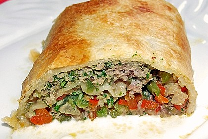 Hackfleisch-Blätterteig-Strudel 10