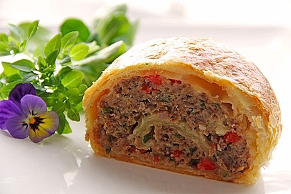 Hackfleisch-Blätterteig-Strudel 1