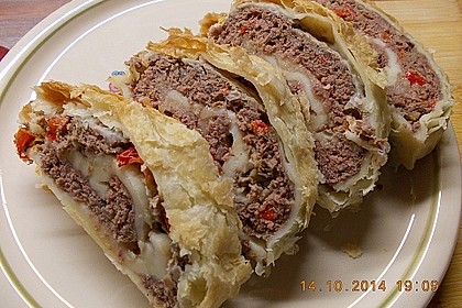 Hackfleisch-Blätterteig-Strudel 20