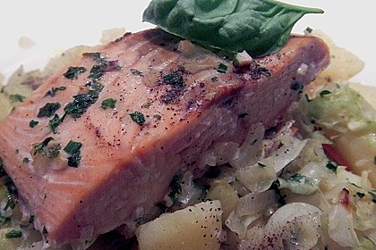 Lachs auf Spitzkohl 64