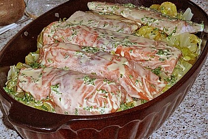 Lachs auf Spitzkohl 50