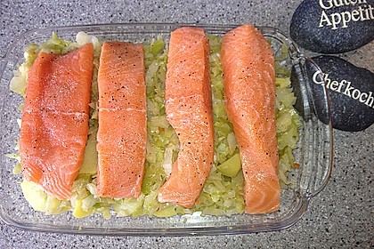 Lachs auf Spitzkohl 60