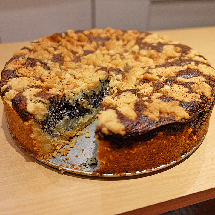 Mohnkuchen mit Quark und Streuseln von schraegervogel | Chefkoch.de