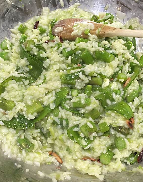 Spargel-Zuckerschoten-Risotto von badegast1 | Chefkoch.de