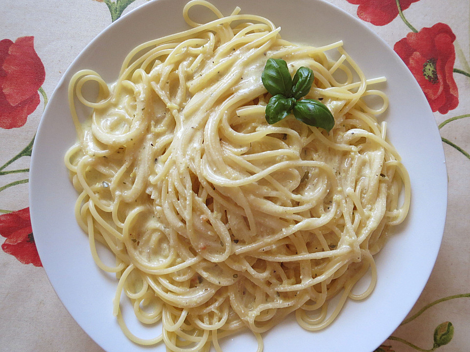 Spaghetti mit Zitronen-Mascarpone-Soße von riga53 | Chefkoch.de