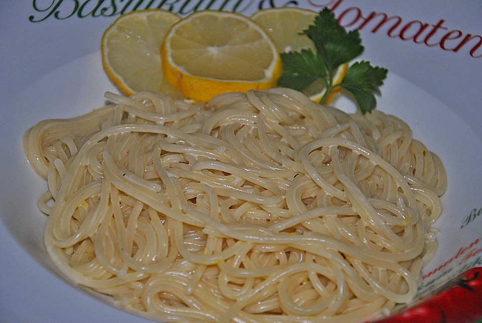 Spaghetti mit Zitronen-Mascarpone-Soße von riga53 | Chefkoch.de