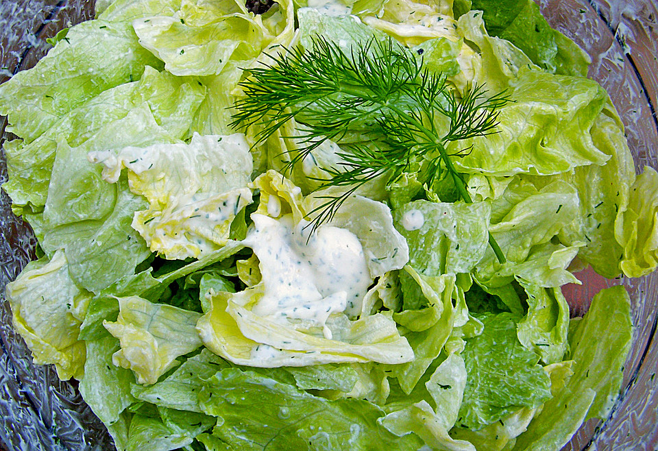 Salat mit süßer Dillsauce von KochMaus667 | Chefkoch.de