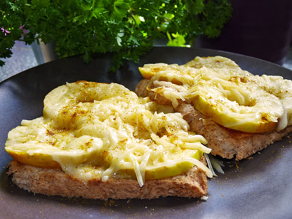 Käsetoast mit Apfel und Curry von Raachermaad | Chefkoch.de Käsetoast mit Apfel und Curry von Raachermaad | Chefkoch.de