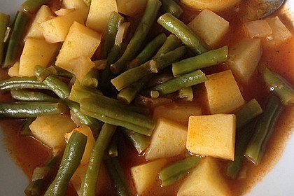 Grüne Bohnen mit Kartoffeln 9