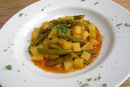 Grüne Bohnen mit Kartoffeln 7