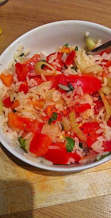 Lauwarmer Tomaten-Reis-Salat von tenrag | Chefkoch.de