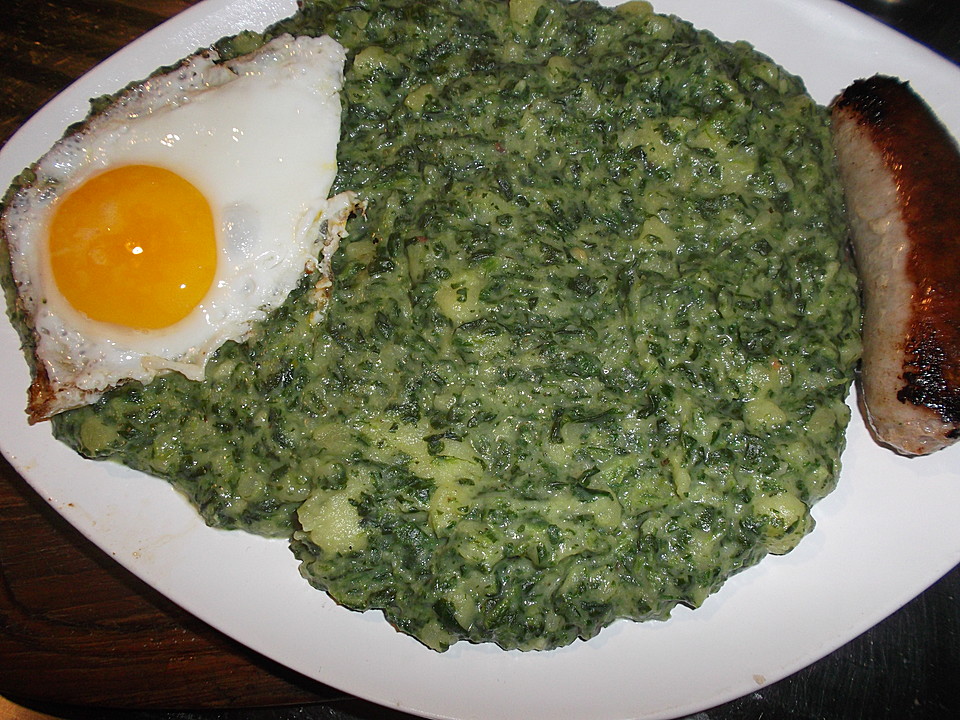 Kartoffelpüree mit Spinat und Frühlingsquark von sylviahochscheid ...