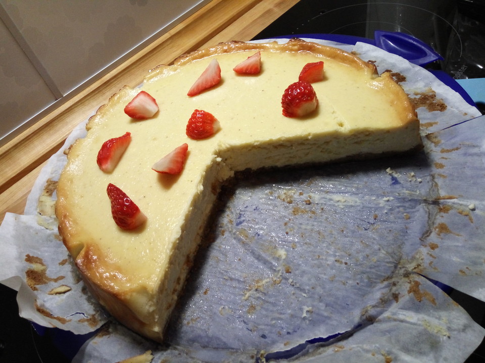 Amerikanischer New York Cheesecake so wie der berühmte "Lindy's" von