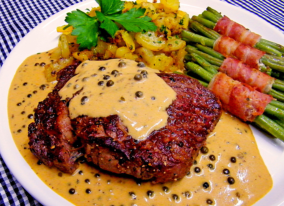 Rinderfilet mit grüner Pfeffersahnesoße von Fross | Chefkoch.de