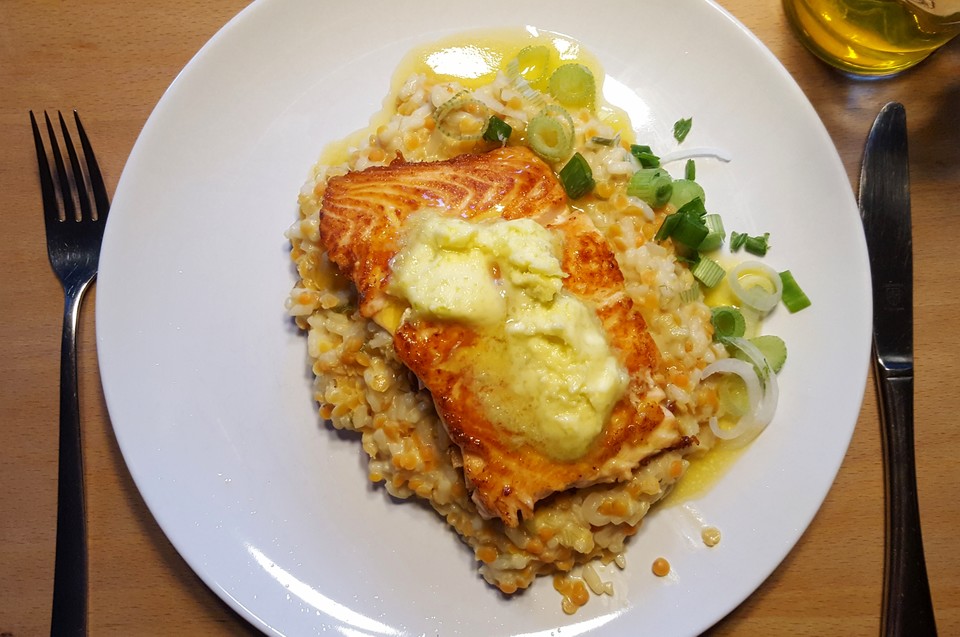 Fischfilet mit Limettenbutter und Linsen-Risotto von schaech001 ...