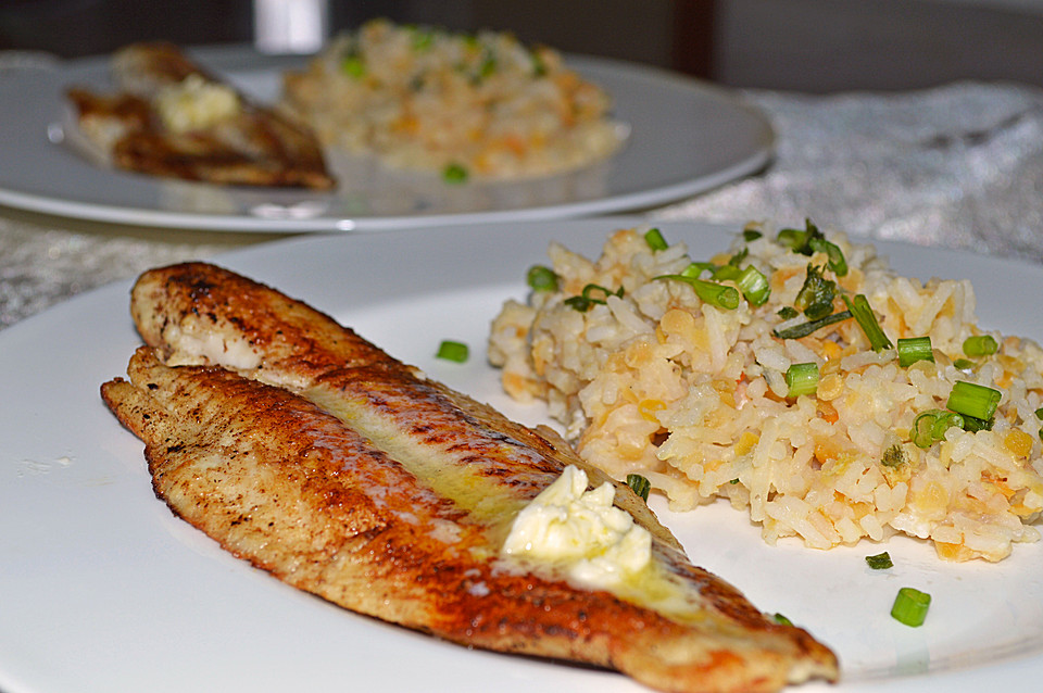 Fischfilet mit Limettenbutter und Linsen-Risotto von schaech001 ...