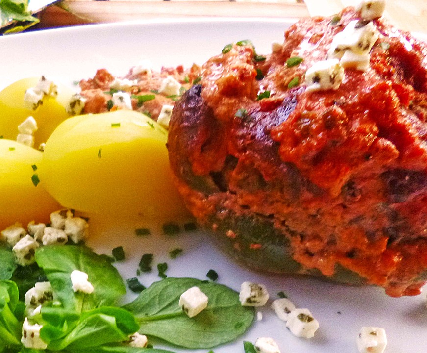Gefüllte Paprikaschoten mit Hackfleisch | Chefkoch.de