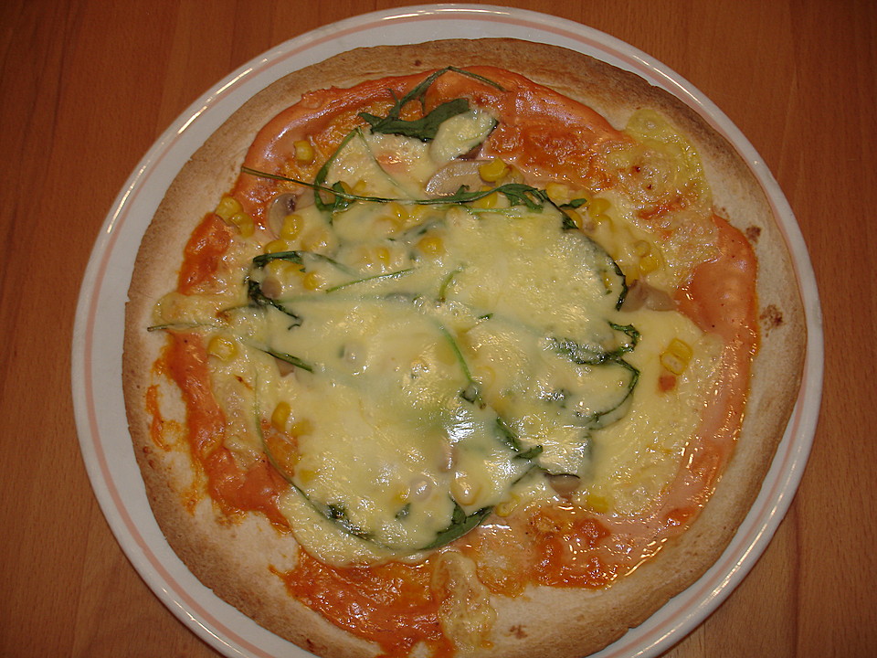 Wrap-Pizza mit Brokkoli auf Schmand-Ketchup-Basis von movostu | Chefkoch.de