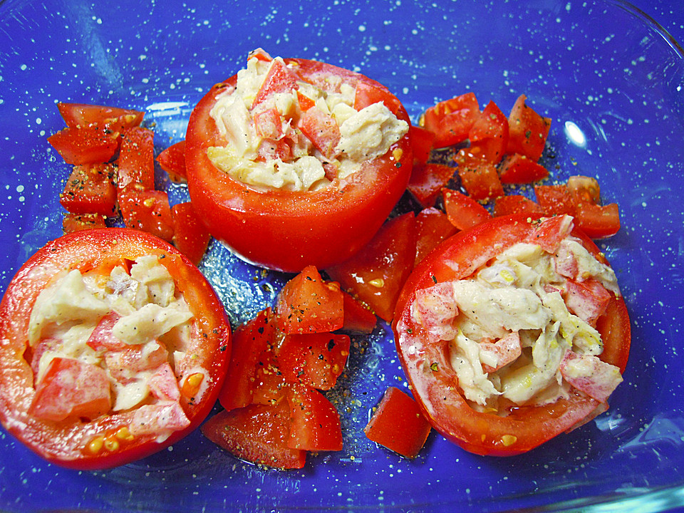 Überbackene Tomaten mit Fischfüllung von schaech001 | Chefkoch.de