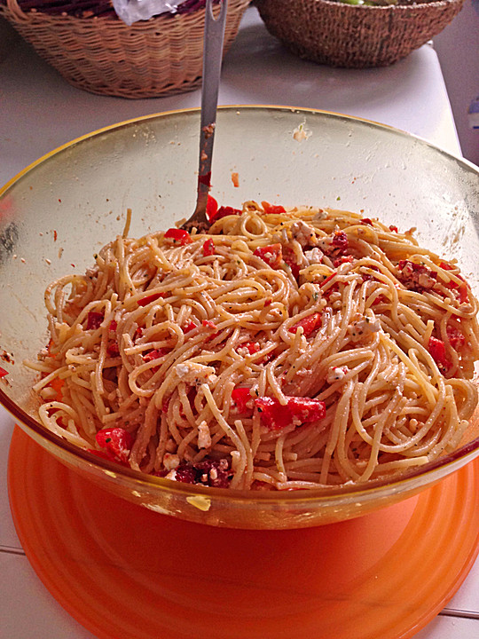 Spaghettisalat mit getrockneten Tomaten von 373NA | Chefkoch.de