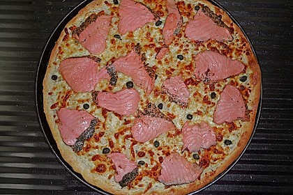 Lachs - Pizza