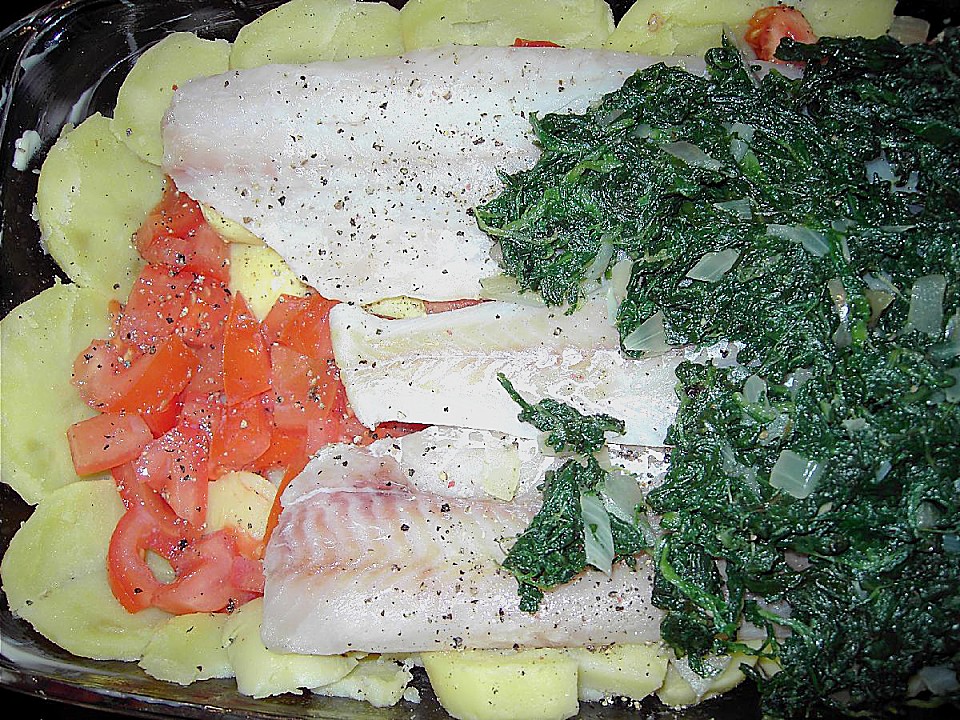 Kartoffel - Spinat - Lachs Auflauf von Johannnes | Chefkoch.de