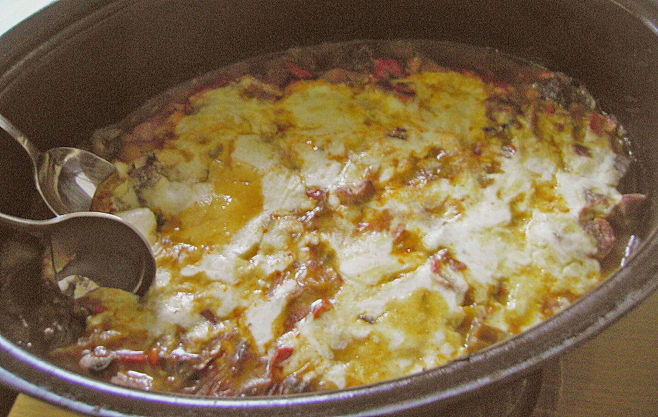 Gulasch - Auflauf mit Schmandhaube | Chefkoch.de