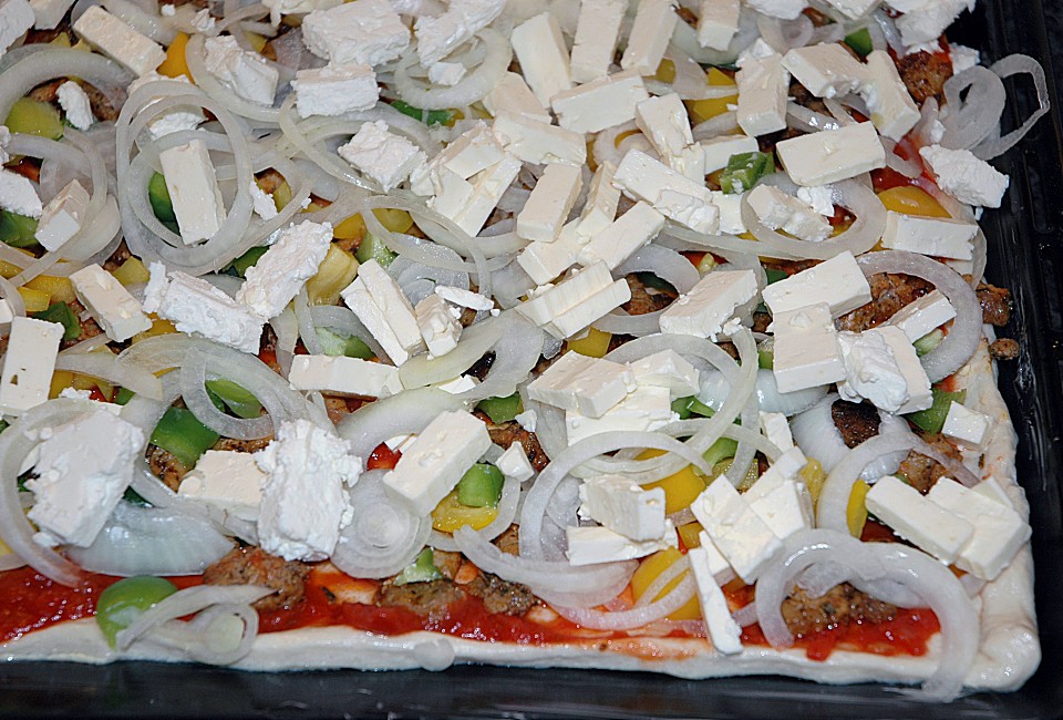 Gyros Pizza von bross Chefkoch.de