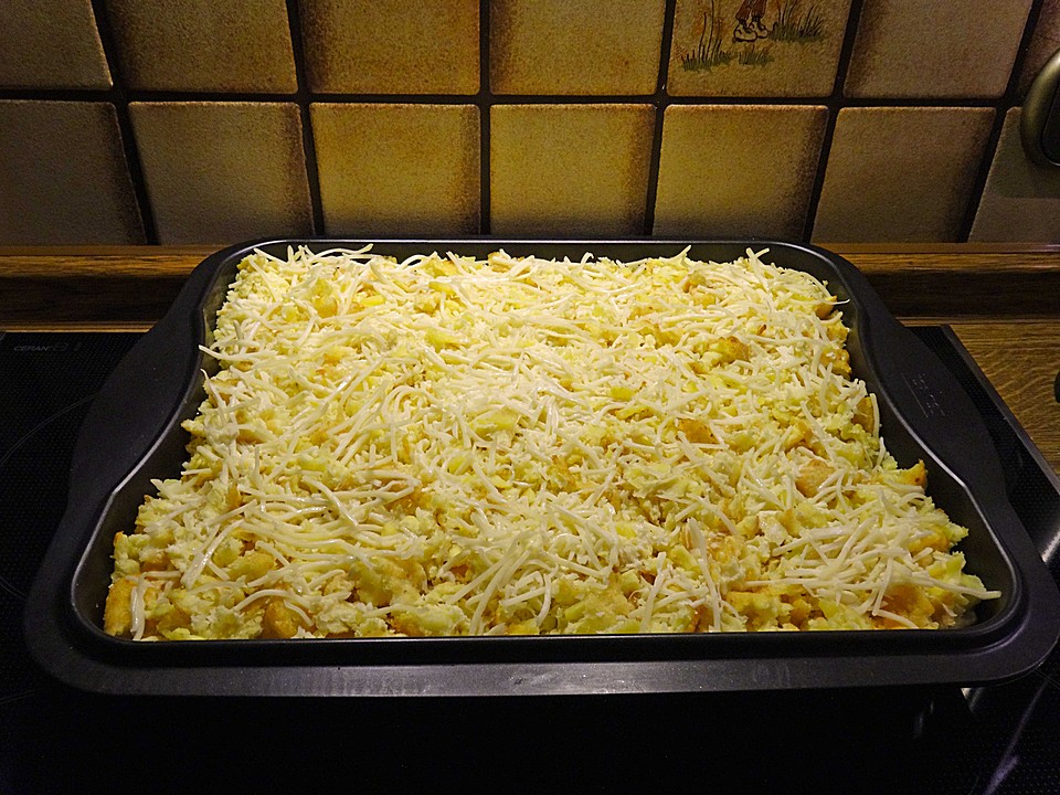 Putenschnitzel mit Röstis in Lauch - Käsesoße überbacken | Chefkoch.de